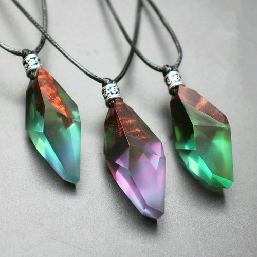 Aurora Resin Pendant Necklace - airlando